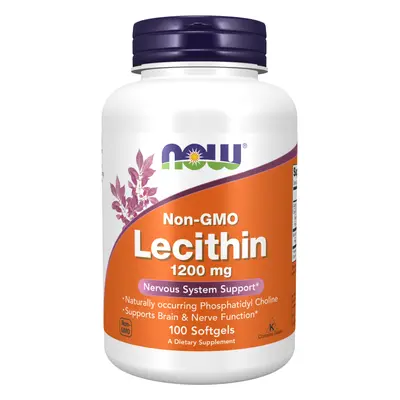 NOW® Foods NOW Lecitin (lecitin), 1200 mg, 100 db lágyzselé kapszula