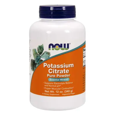 NOW® Foods NOW Potassium Citrate, Kálium-citrát, por, 340 g