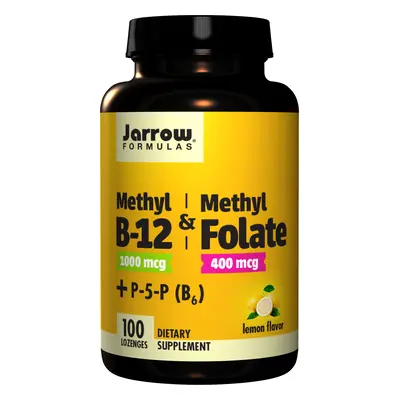 Jarrow Formulas Jarrow metil-B-12 és metil-folát, (B12-vitamin + folsav, aktivált formák), 1000 