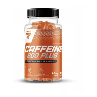 Trec Nutrition Caffeine 200 PLUS, koffein 200 mg, 60 kapszula