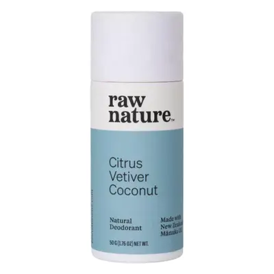 Raw Nature Natural dezodor, természetes dezodor, citrusfélék, vetiver, kókusz, 50 g