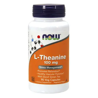 NOW® Foods NOW L-Theanine 100 mg, Theanine zöld tea levelekkel, 90 kapszula