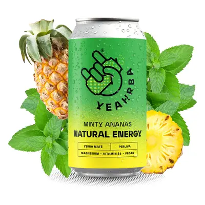 Yeahrba Yerba - Menty Pineapple Still, 330 ml