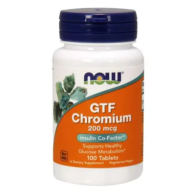 NOW® Foods NOW Chromium GTF, 200 µg, 100 tabletta