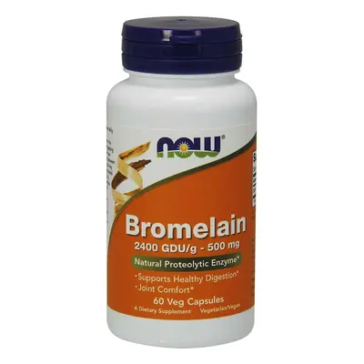 NOW® Foods NOW Bromelain, 500 mg, 60 növényi kapszula