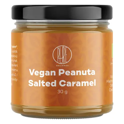 BrainMax Pure Vegan Peanuta Salted Caramel, Mogyorókrém sós karamellel BIO, 30 g