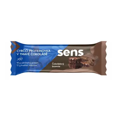 Sens - Cricket fehérjeszelet étcsokoládéban - Csokoládé brownie, 60 g