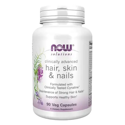 NOW® Foods NOW Hair, Skin & Nails (egészséges haj, bőr és köröm), 90 db növényi kapszulában