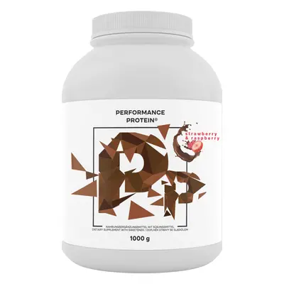 BrainMax Performance Protein, natív tejsavófehérje, eper és málna Tömeg: 1000 g