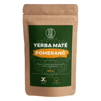 BrainMax Pure Yerba Mate, narancs, 500 g