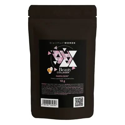 BrainMax Women Beauty Fish Collagen, tengeri hal kollagén Naticol®, 10 g, MINTA Íz: Mangó