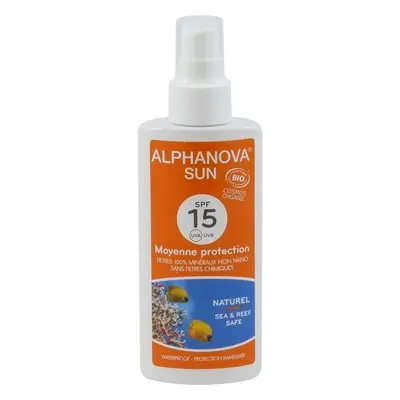 Alphanova - fényvédő spray SPF 15 BIO, 125 ml