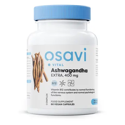 Osavi Ashwagandha Extra, 400 mg, 60 vegán kapszula