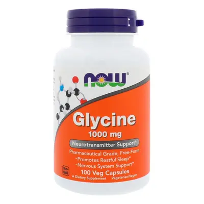 NOW® Foods NOW Glicin, 1000 mg, 100 kapszula