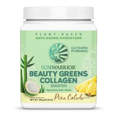 Sunwarrior Beauty Greens Collagen Booster, piña colada, 300 g