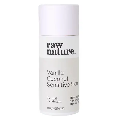 Raw Nature Natural dezodor, natúr dezodor, vanília, kókusz, érzékeny bőrre, 50 g