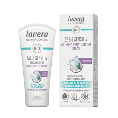 Lavera - Basis Sensitiv, Nyugtató hidratáló krém parfüm nélkül, 50 ml