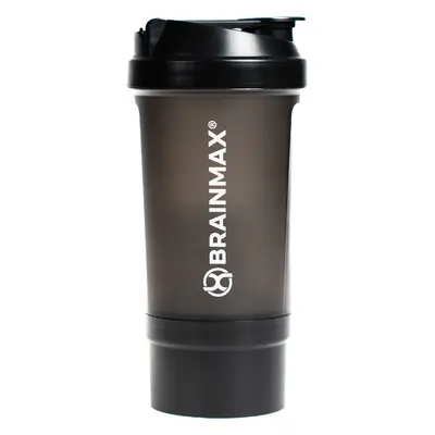 BrainMax többrészes műanyag shaker (shaker), fekete, 700 ml