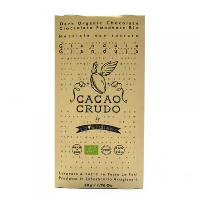 Cacao Crudo Raw Gianduja étcsokoládé, 50 g