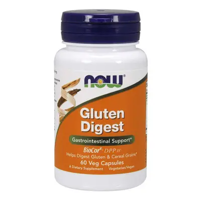 NOW® Foods NOW Gluten Digest, glutént emésztő enzimek, 60 növényi kapszulában