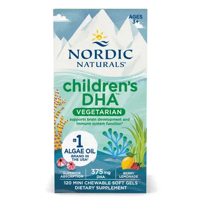 Nordic Naturals Gyermek DHA, Omega 3 gyerekeknek – Bogyó ízű, 375 mg, 120 Rágható lágyzselé