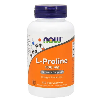 NOW® Foods NOW L-Prolin, 500 mg, 120 növényi kapszula