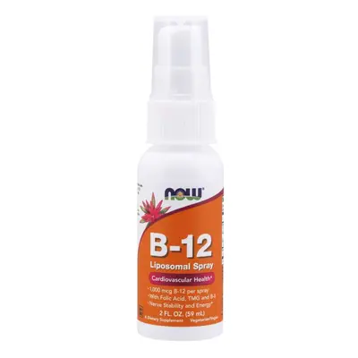 NOW® Foods NOW Liposomal Vitamin B12, Liposomális B12 Vitamin, 59ml spray