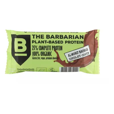 The Barbarian Protein Bar organikus csokoládé bevonatú mandula és baobab, 68 g