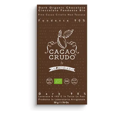 CACAO CRUDO RAW MITE CHOCODE 90%, 50 G