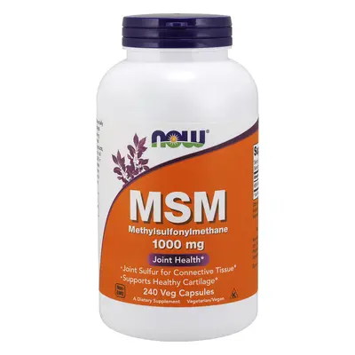 NOW® Foods NOW MSM (Methylsulfonylmethan), 1000 mg, 240 növényi kapszulában