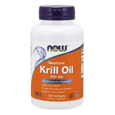 NOW® Foods NOW Krill Oil Neptune (krill olajból), 500 mg, 120 softgel kapszulában