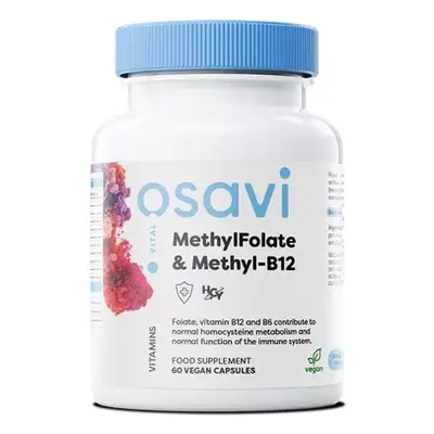 Osavi metilfolát és metil-B12, folsav és B12-vitamin, 60 növényi kapszula