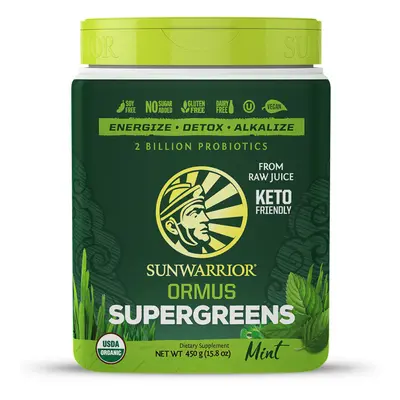 Sunwarrior Ormus Super Greens Bio - menta, 454g