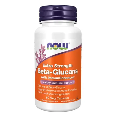 NOW® Foods NOW Beta glukany s ImmunEnhancer ™, Extra Strength, 60 növényi kapszulában