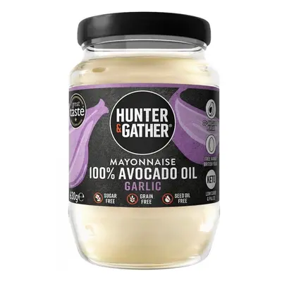 HUNTER & GATHER avokádó majonéz fokhagymával, 630 g