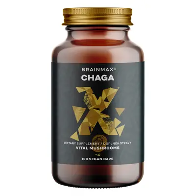 BrainMax Chaga kivonat, Borágó Oblique, 500mg, 100 Vega kapszula