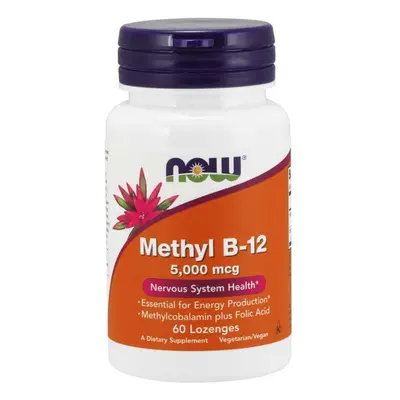 NOW® Foods NOW Methyl, B12 folsavval (5000 mcg, 60 pasztillák)