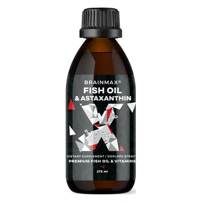 BrainMax halolaj és asztaxantin, Super Omega 3, 275 ml