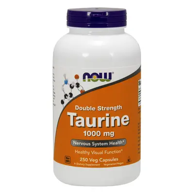 NOW® Foods NOW Taurine Double Strength 1000 mg, 250 gyógynövény kapszula