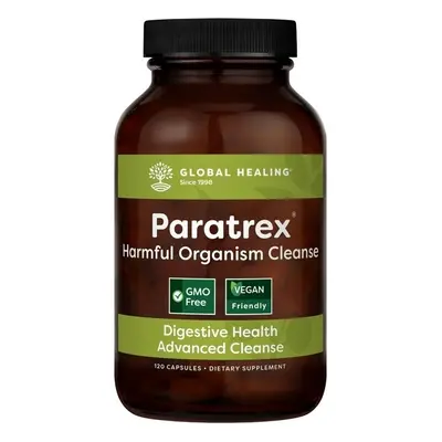 Global Healing Paratrex, gyógynövénykeverék fulvosavval, 120 gyógynövény kapszula