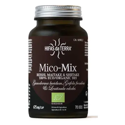 Hifas da Terra Mico-Mix (Reishi, Maitake, Shiitake), BIO, 70 kapszula