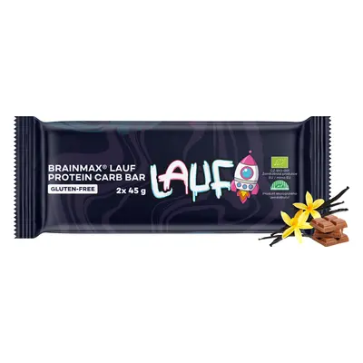 BrainMax Pure BrainMax Lauf Protein Carb Bar, szénhidrátszelet, BIO, 2x45 g