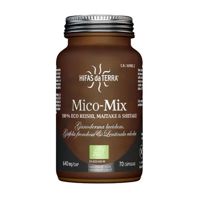 Hifas da Terra Mico-Mix (Reishi, Maitake, Shiitake), BIO, 70 kapszula