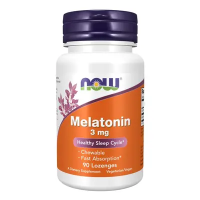 NOW® Foods NOW 3 mg melatonin, 90 rombusz