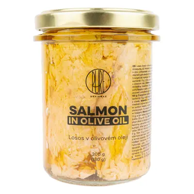 BrainMax Pure Salmon In Olive Oil, Lazac olívaolajban, 130 g