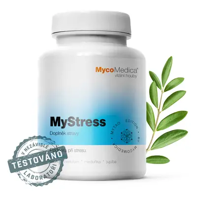 MycoMedica - MyStress, stressztámogató, 90 gyógynövényes kapszula