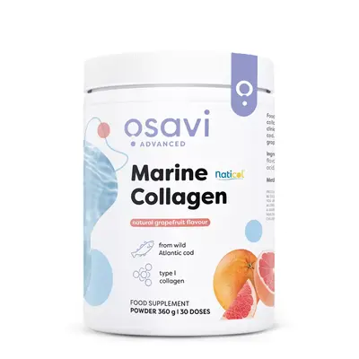 Osavi Marine Collagen Wild Cod Grapefruit, Tengeri kollagén vad tőkehalból, grapefruit, 360 g