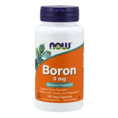 NOW® Foods NOW Boron (bór), 3 mg, 100 kapszula