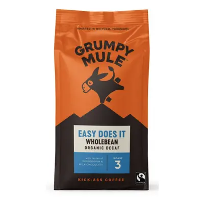 Grumpy Mule Easy Does It, koffeinmentes kávébab, bio, 200 g