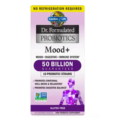 Garden of life Dr. Formulált Probiotics Mood+, probiotikumok, 50 milliárd, 60 növényi kapszula